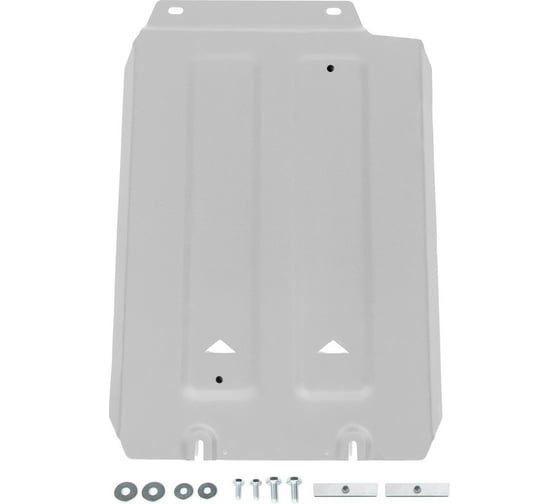 Изображение товара Защита кпп Rival для great wall poer 2021-н.в., алюминий 3 мм, с крепежом, штампованная 333.2024.1