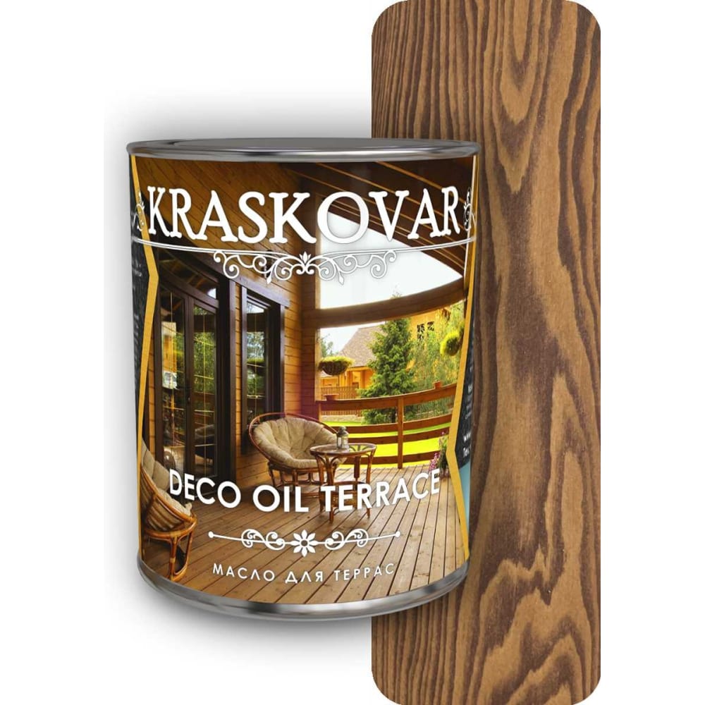 Масло для террас Kraskovar 1601 Deco Oil Terrace - фото 1