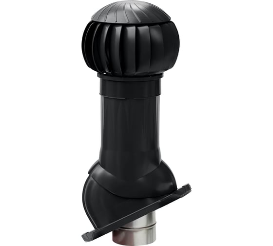 Изображение товара Комплект вентиляции Gervent ПРОФ 20 + кольцо гидрозатвора, черный КП20+КГ/черн