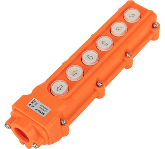 Изображение товара Кнопочный пульт REXANT пk-6 на 6 кнопок, ip54 36-9212