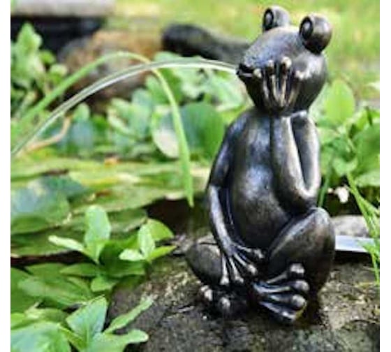 Изображение товара Фигура для фонтана Heissner Ленивая лягушка, цвет под медь 003240-00