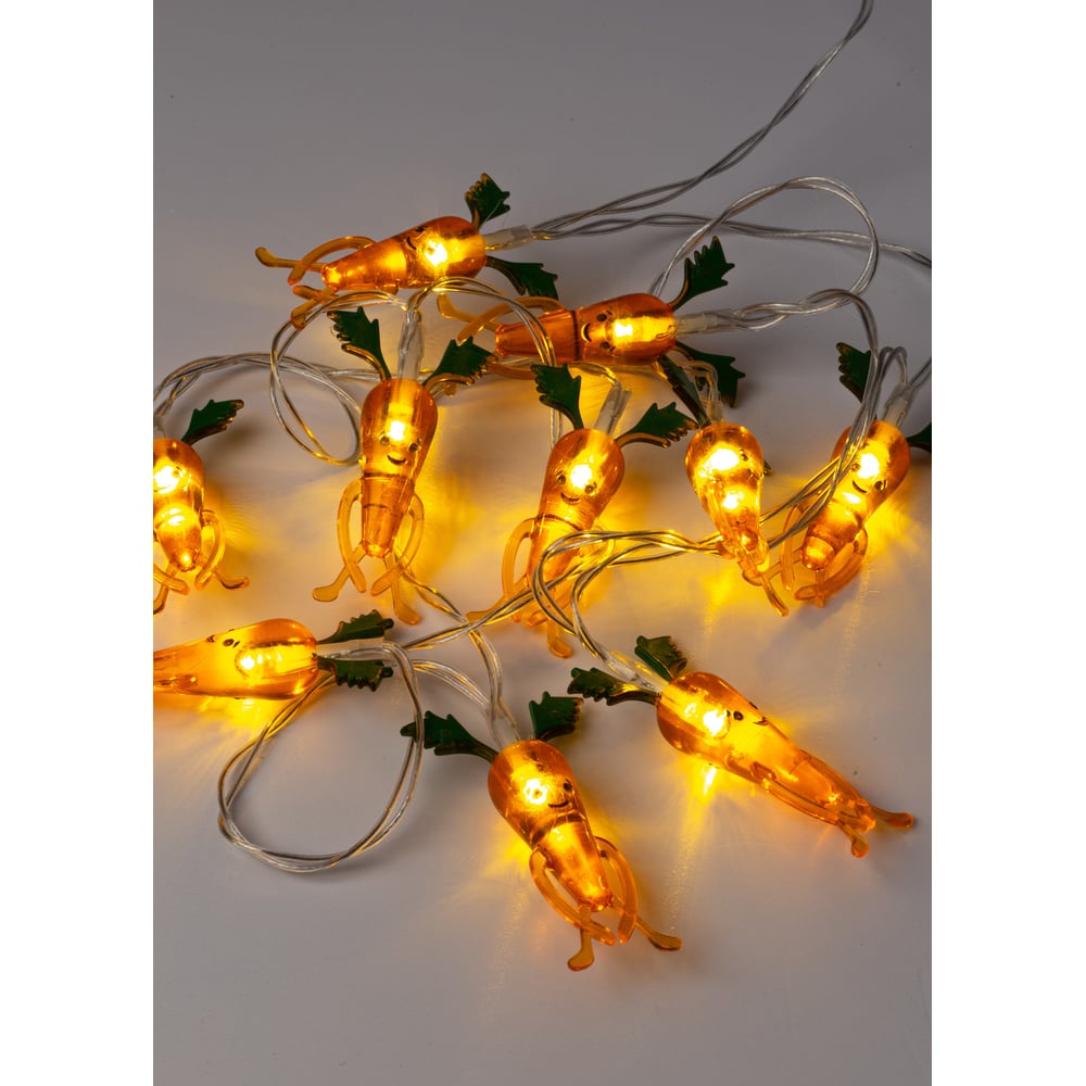 Изображение товара Гирлянда КОСМОС-Морковки акрил 1,35м - светодиодное украшение