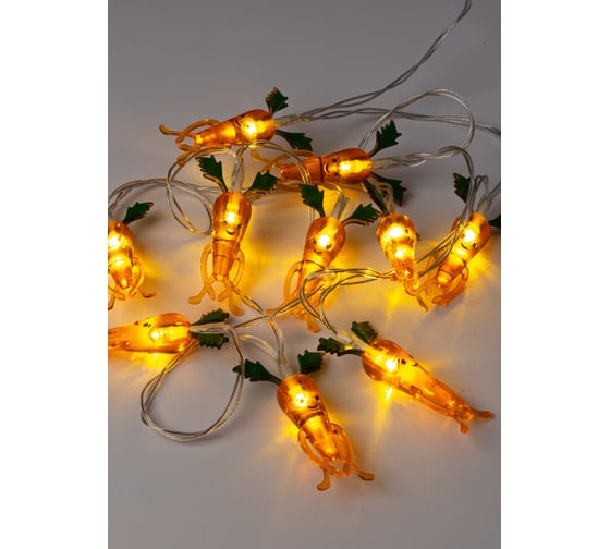 Изображение товара Гирлянда КОСМОС-Морковки акрил 1,35м световая часть + 0,3м, KOC_GIR-B102