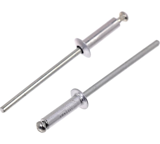 Изображение товара Вытяжные заклепки ТУНДРА krep алюминий-сталь, 3.2x12 мм, в пакете 1000 шт. 2502518