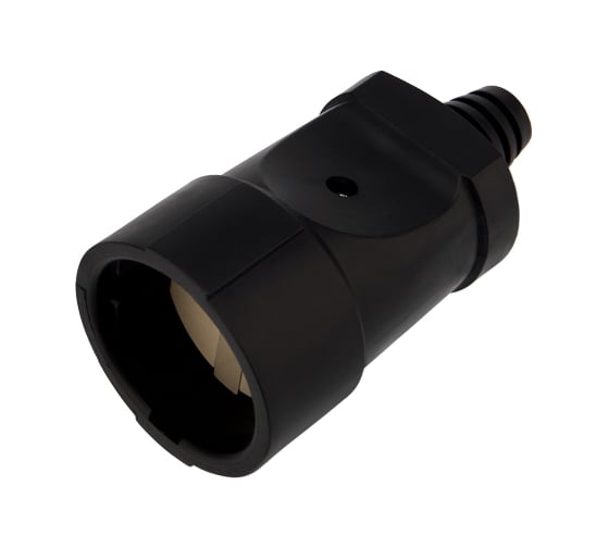 Изображение товара Разборная розетка REXANT без заземляющего контакта, 10а, черная 11-8540