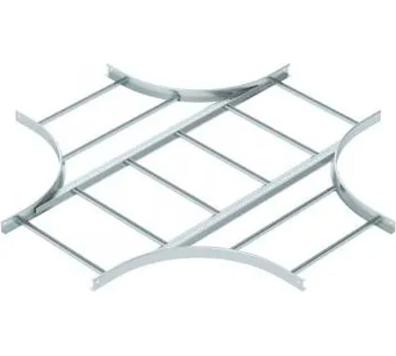 Изображение товара Х-образная секция OBO Bettermann LK 660 R5 FT, для лестничных лотков, R=500 мм, h=60 мм, B=600 мм, сталь, горячий цинк 6214458