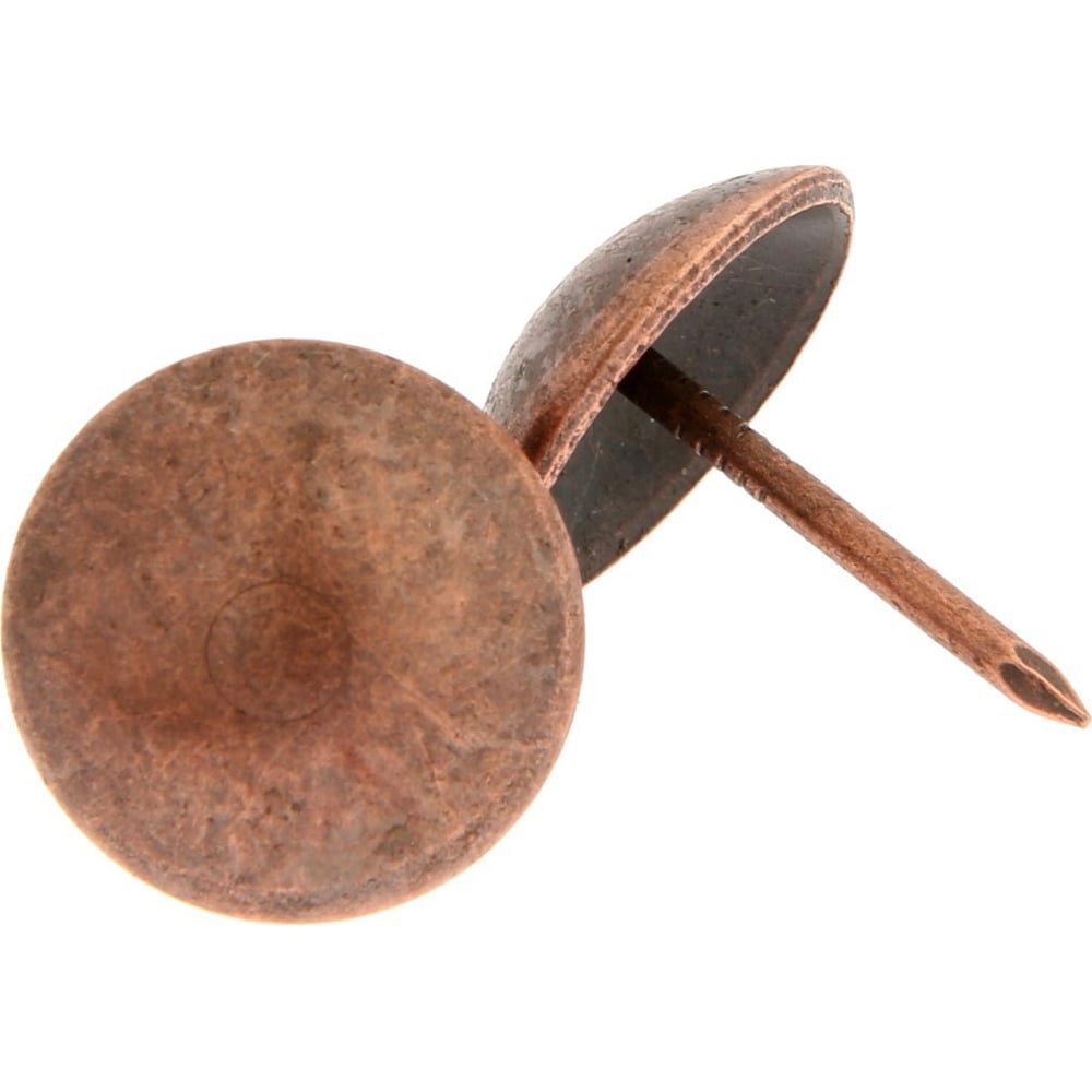 Изображение товара Декоративные гвозди ТУНДРА 19x22 мм медь упаковка 50 шт