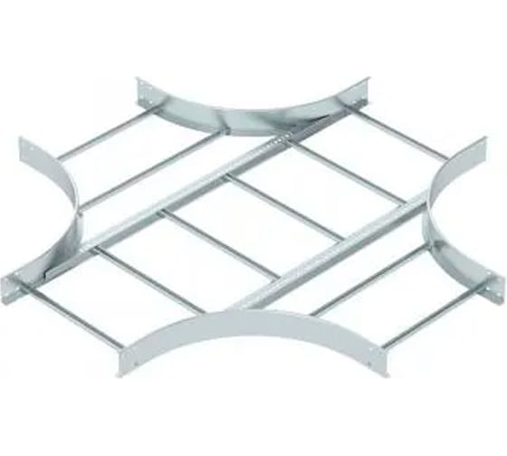 Изображение товара Х-образная секция OBO Bettermann LK 1160 R5 FT, для лестничных лотков, R=500 мм, h=110 мм, B=600 мм, сталь, горячий цинк 6219710
