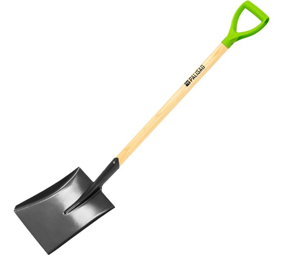 Изображение товара Совковая лопата PALISAD 250x295x1150 мм, деревянный лакированный черенок 61388