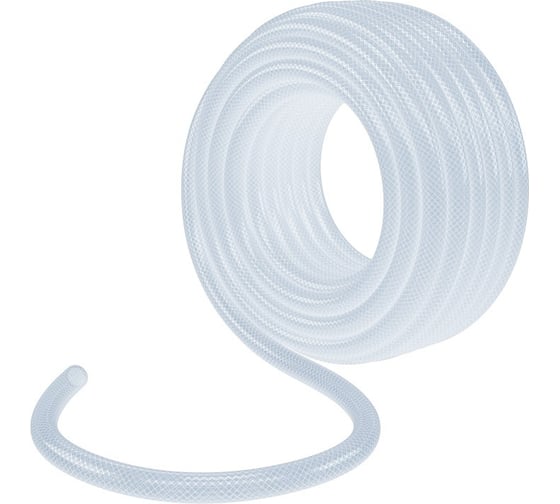 Изображение товара Поливочный прозрачный армированный шланг PALISAD 3-х слойный, 3/4, 15 м 67363