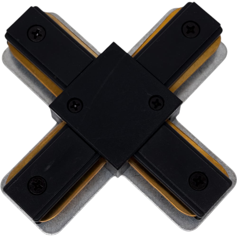 Изображение товара X-образный коннектор для однофазного шинопровода truEnergy черный 23114