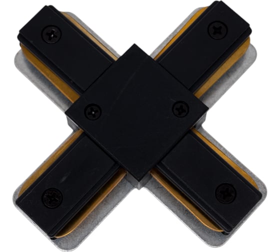 Изображение товара X-образный коннектор для однофазного шинопровода truEnergy черный 23114