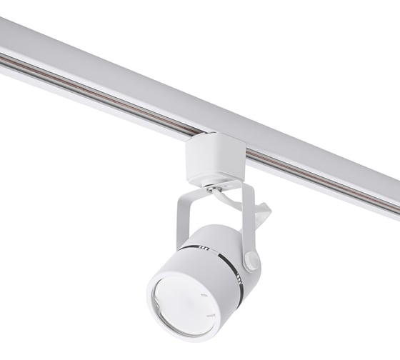 Изображение товара Трековый однофазный светильник truEnergy под лампу GU10, 60x155мм, металл, IP20, круг, белый 21104