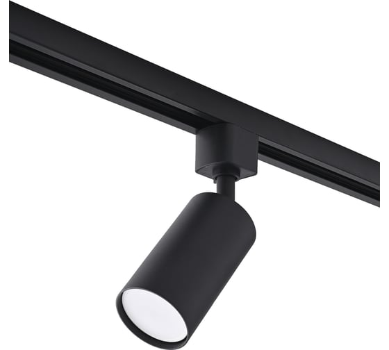 Изображение товара Трековый однофазный светильник truEnergy под лампу GU10, 55x178мм, алюминий, IP20, круг, черный 21101