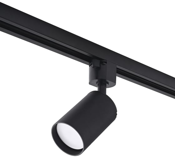 Изображение товара Трековый однофазный светильник truEnergy под лампу GU10, 55x155 мм, алюминий, IP20, круг, черный 21115