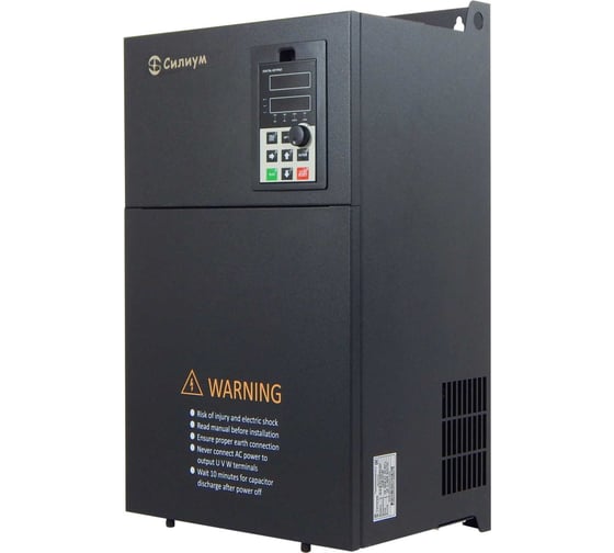 Изображение товара Преобразователь частоты Силиум SL9-M-G3-037/P3-045 37/45кВт (общепром/насос,вентилятор); 75/91А (общепром/насос,вентилятор); 380В; съемный пульт управления 3990084