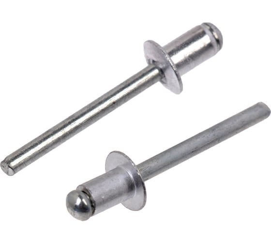Изображение товара Вытяжные заклепки ТУНДРА krep алюминий-сталь, 4.8x8 мм, 500 шт. 2502524