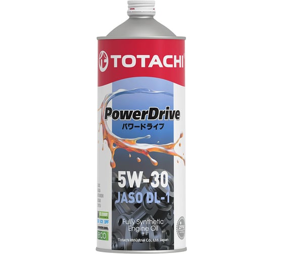 Изображение товара Синтетическое моторное масло TOTACHI POWERDRIVE Fully Synthetic 5W-30 JASO DL-1 1л E8001