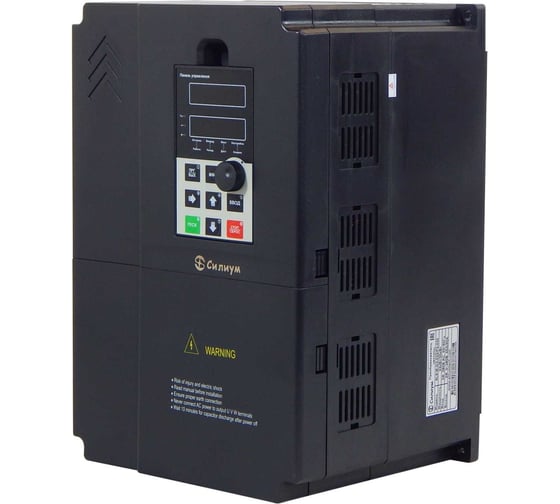 Изображение товара Преобразователь частоты Силиум SL9-M-G1-7d5 7,5кВт; 32А; 220В; съемный пульт управления; тормозной модуль встроен 3989880