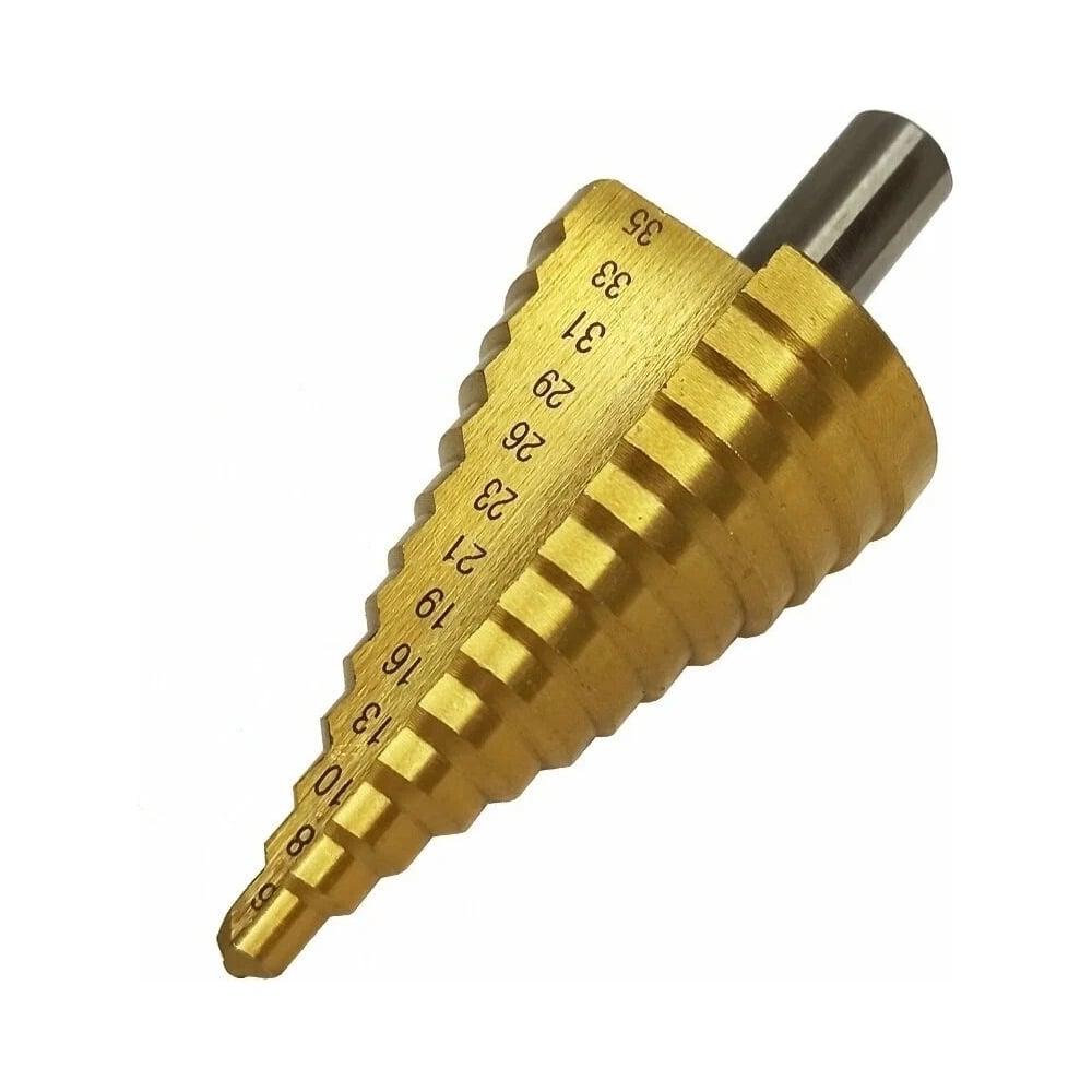 Изображение товара Сверло ступенчатое HEADROCK 437-010-635 6-35 мм для металла, твердосплавное, цилиндрический хвостов