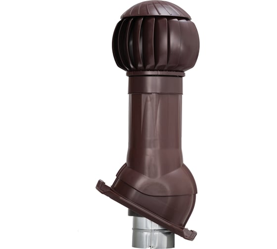 Изображение товара Комплект вентиляции Gervent ПРОФ 21 + кольцо гидрозатвора, коричневый КП21+КГ/кор