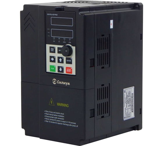 Изображение товара Преобразователь частоты Силиум SL9-M-G1-004 4кВт; 16А; 220В; съемный пульт управления; тормозной модуль встроен 3989866