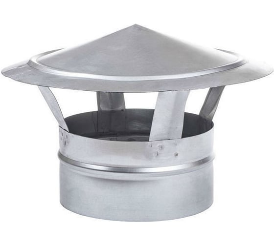 Изображение товара Крышный зонт для круглых воздуховодов ООО Вентмаркет d110(+) из нержавеющей стали aisi 304 Zont110nerz
