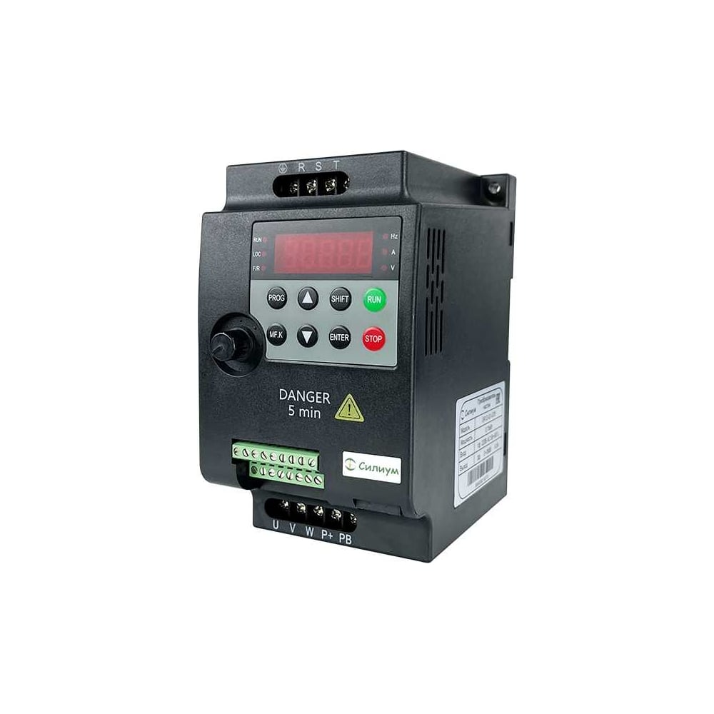 Изображение товара Преобразователь частоты Силиум SR12-G3-004 4кВт, 9А, 380В, RS-485
