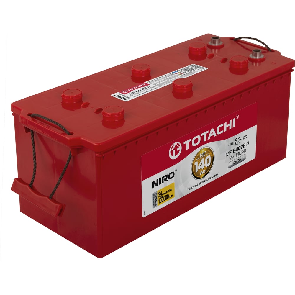 Изображение товара Аккумуляторная батарея TOTACHI АКБ NIRO MF 64028 LR 140 а/ч, евро, поляр. обратная 3 (JIS R) 90014