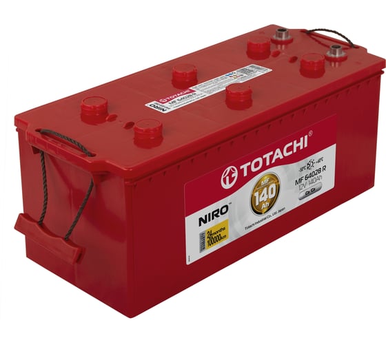 Изображение товара Аккумуляторная батарея TOTACHI АКБ NIRO MF 64028 LR 140 а/ч, евро, поляр. обратная 3 (JIS R) 90014