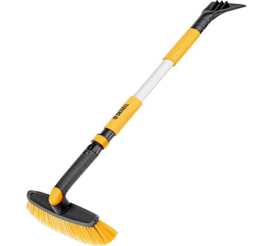 Изображение товара Щетка сметка со скребком Denzel телескоп, поворотная голова, 750-1120 мм 55326