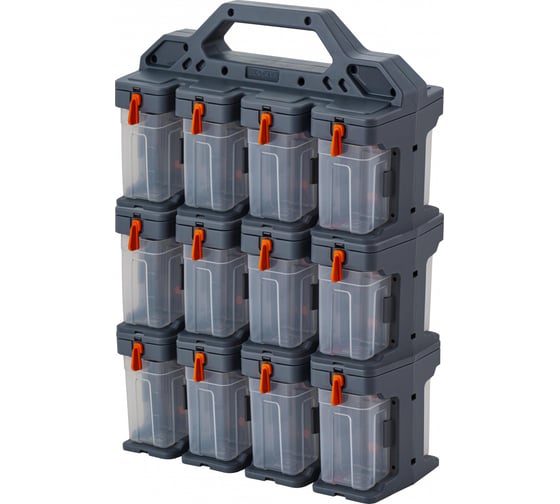 Изображение товара Органайзер Blocker п/п 310х154х435 для мелочей, 24 модуля цв. серо-свинцовый 32834