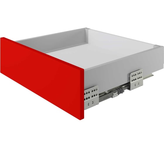 Изображение товара Направляющие BOYARD СТАРТ PUSH с прямыми боковинами стандартной высоты SB28GR.1/450, серый 100064