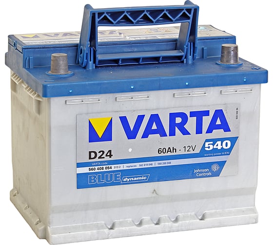 Аккумуляторная батарея VARTA 6СТ60з BD 242х175х190 560 408 054 313 2 D24 в Краснодаре - купить, цены, отзывы, характеристики, фото, инструкция