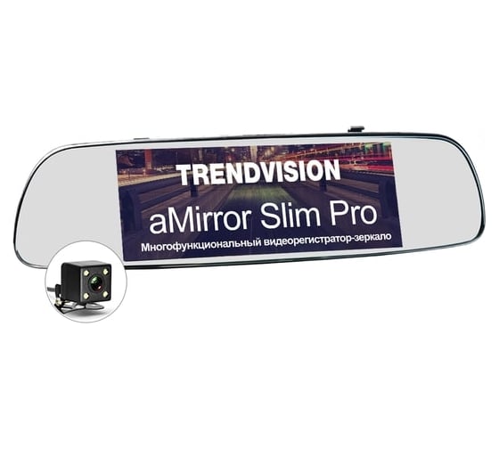 Видеорегистратор зеркало aMirror Slim Pro TrendVision Android TVMSP 7