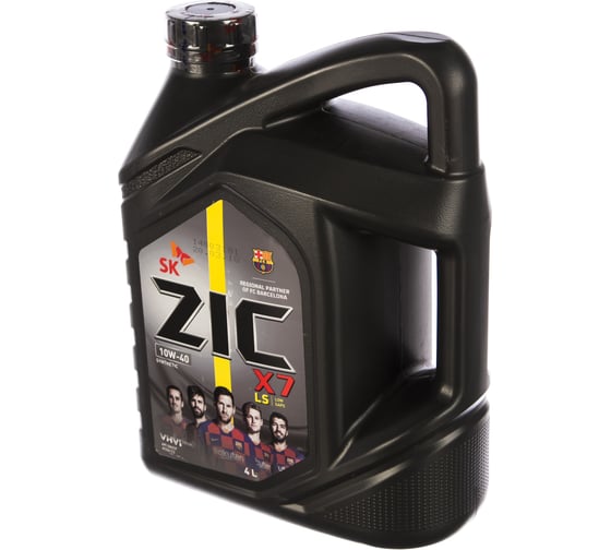  Моторное масло синтетическое X7 LS 10w40, 4л ZIC 162620 