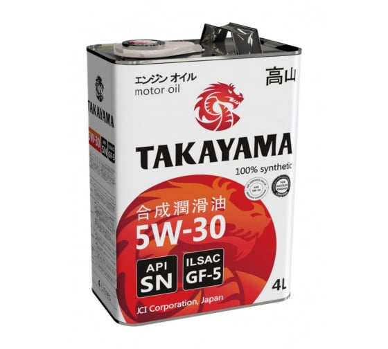 Масло моторное takayama 5w30