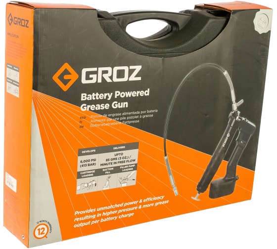 Электрический шприц для смазки с аккумулятором Groz BPGG/19/EU GR47201 3