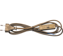 Сетевой шнур FERON с выключателем, 230V 1.9м золото, KF-HK-1 23051