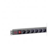 Блок евророзеток SYSMATRIX, в монтажный шкаф 8шт 16A выключатель гнездо под шнур ABS-PD 0802.000