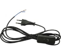 Сетевой шнур с вилкой и выключателем Uniel UCX-C10/02A-170, BLACK, 2А, 500Вт, 1,7м UL-00004429