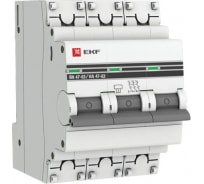 Автоматический выключатель EKF PROxima, ВА 47-63, 3P, 10А, В, 4,5kA, SQ mcb4763-3-10B-pro
