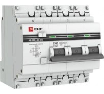 Дифференциальный автомат EKF PROxima АД-32 селективный, 3P+N, 40А/300мА, SQ DA32-40-300S-4P-pro