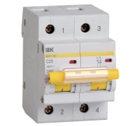 Автоматический выключатель IEK ВА 47-100, 2Р, 25А, 10 кА, х-ка С MVA40-2-025-C