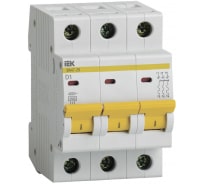 Автоматический выключатель IEK ВА47-29, 3Р, 1А, 4,5кА, х-ка D MVA20-3-001-D