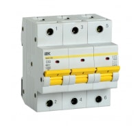 Автоматический выключатель IEK ВА47-150, 3Р, 80А, 15кА, характеристика C MVA50-3-080-C