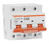 Автоматический выключатель Texenergo ВА 67100 3п 40А 10кА характеристика С TAM310C040