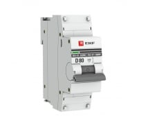 Автоматический выключатель EKF 1P 80А D 10kA ВА 47-100M с эл-маг. расцепителем PROxima mcb47100m-1-80D-pro