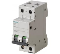 Автоматический выключатель Siemens 400V 6KA, 2-полюса, C, 50A 5SL62507