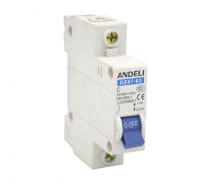 Автоматический выключатель ANDELI DZ47-63/1P 1A, 4,5kA, характеристика C ADL01-057